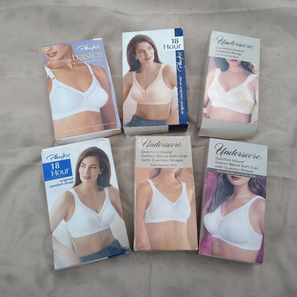 ❤️ LOT OF 9 Vintage Bra's size 36 D Playtex & underscore - Picture 1 of 4